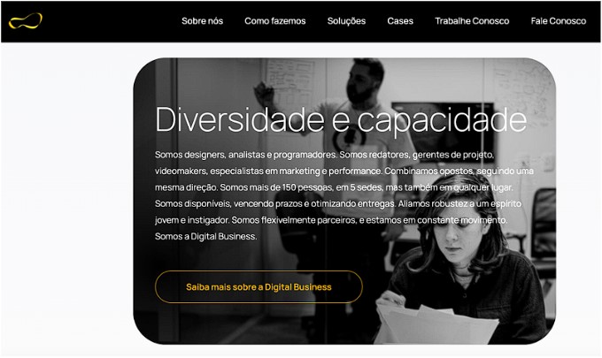 digital business homepage