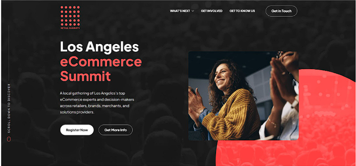 Los Angeles eCommerce Summit homepage