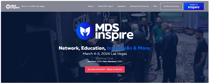 MDS Inspire homepage